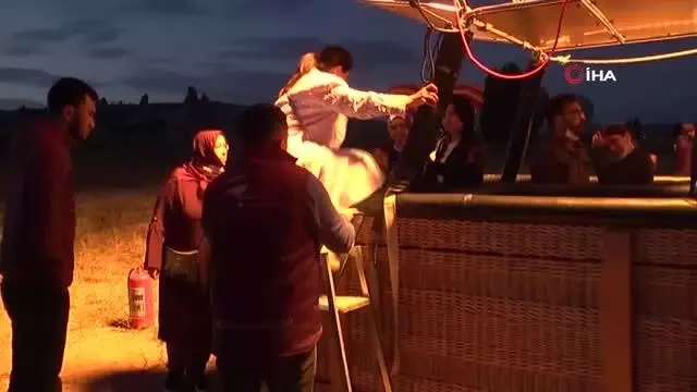 Kapadokya'da gökyüzünde görsel şölen Kapadokya'da gökyüzünde görsel şölen