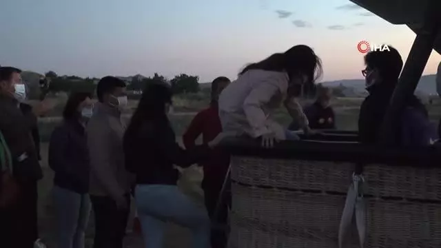 Kapadokya'da gökyüzünde görsel şölen Kapadokya'da gökyüzünde görsel şölen