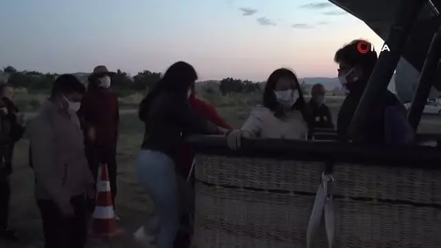 Kapadokya'da gökyüzünde görsel şölen Kapadokya'da gökyüzünde görsel şölen