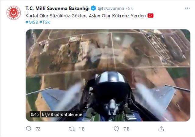 Milli Savunma Bakanlığı'ndan nefes kesen video: Kartal olur süzülürüz gökten, aslan olur kükreriz yerden