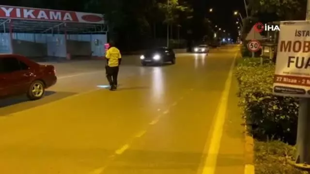 Polis ekipleri alkollü sürücüye dakikalarca dil döktü