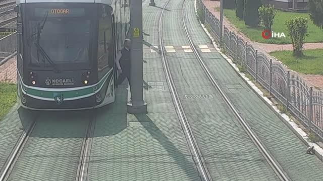 tramvay yolunda mahsur kalan kaplumbaganin 2 14197860 o