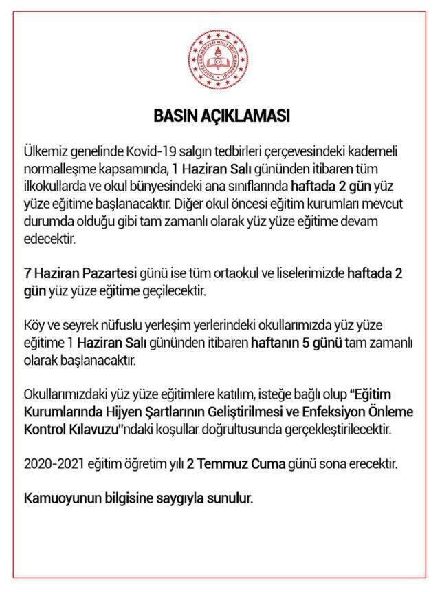 14 Haziran bugün okul var mı? Bugün okullar açık mı? Pazartesi günü okullar açılıyor mu? 14 Haziran bugün okul var mı? Bugün okullar açık mı? Pazartesi günü okullar açılıyor mu?
