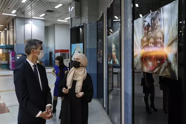 Başkentte Kızılay Metro Sanat Galerisi'nde Mülteci Hikayeleri Fotoğraf Sergisi açıldı