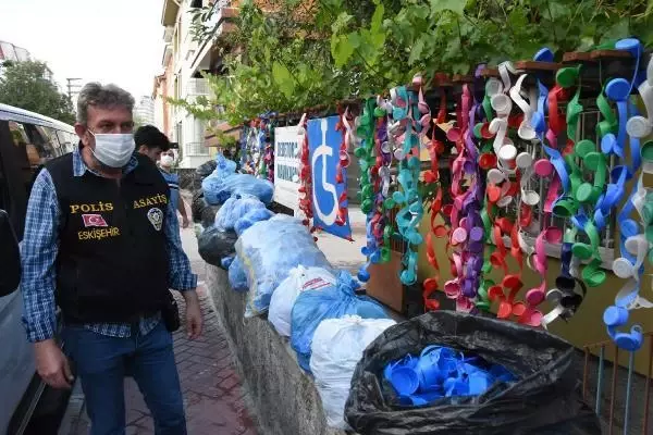 DEDE VE TORUNUN MAVİ KAPAKLARINI ÇALAN ŞÜPHELİ YAKALANDI