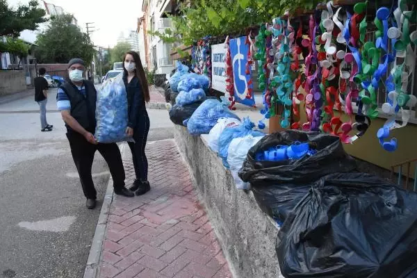 DEDE VE TORUNUN MAVİ KAPAKLARINI ÇALAN ŞÜPHELİ YAKALANDI