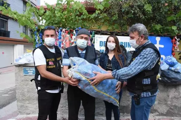 DEDE VE TORUNUN MAVİ KAPAKLARINI ÇALAN ŞÜPHELİ YAKALANDI