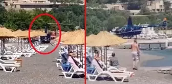 Halk plajına inen helikopterin Aydem Enerji'ye ait olduğu iddiasına şirketten jet hızıyla yalanlama