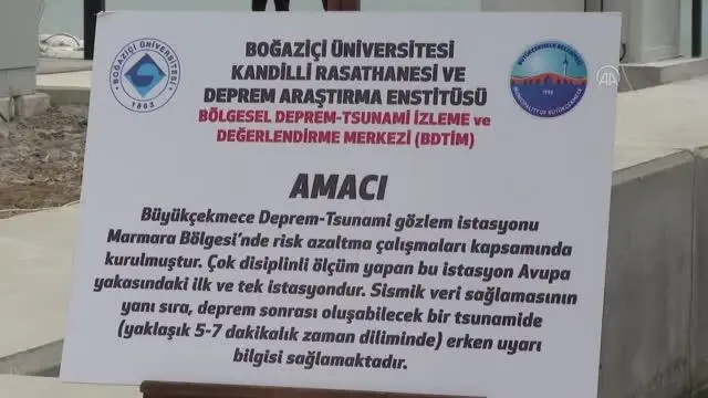 İlk deprem-tsunami gözlem istasyonu Büyükçekmece'de açıldı İlk deprem-tsunami gözlem istasyonu Büyükçekmece'de açıldı