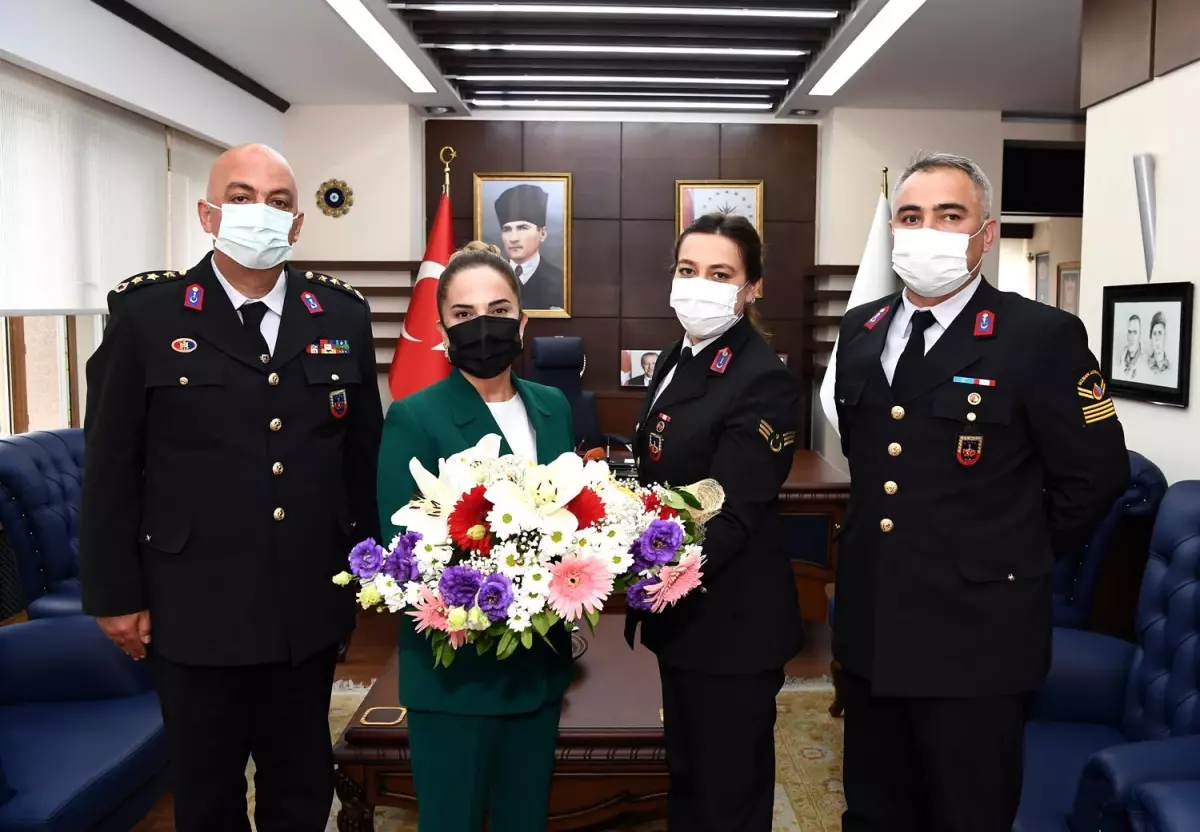 Jandarma Teşkilatı'ndan Vali Funda Kocabıyık'a 182. Kuruluş Yıl Dönümü Ziyareti
