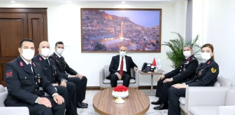 Jandarma Teşkilatından Mardin Valisi Demirtaş'a 182. kuruluş yıl dönümü ziyareti
