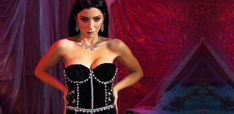 Kırmızılar içinde poz veren Merve Boluğur, kendisini kraliçeye benzetti: Maşallah deyin
