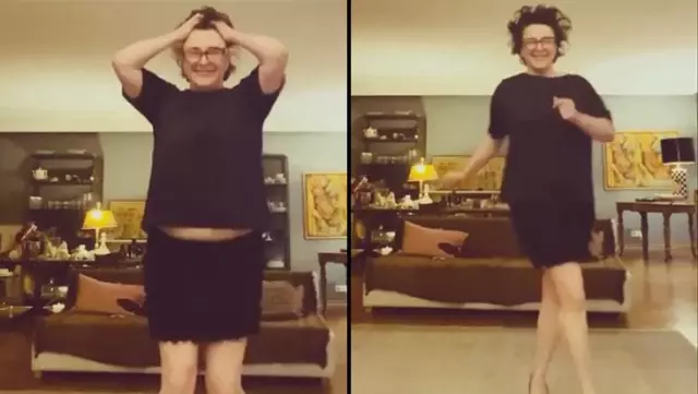 Oyuncu Esra Dermancıoğlu, mini elbiseli dans ederken kendinden geçti Oyuncu Esra Dermancıoğlu, mini elbiseli dans ederken kendinden geçti