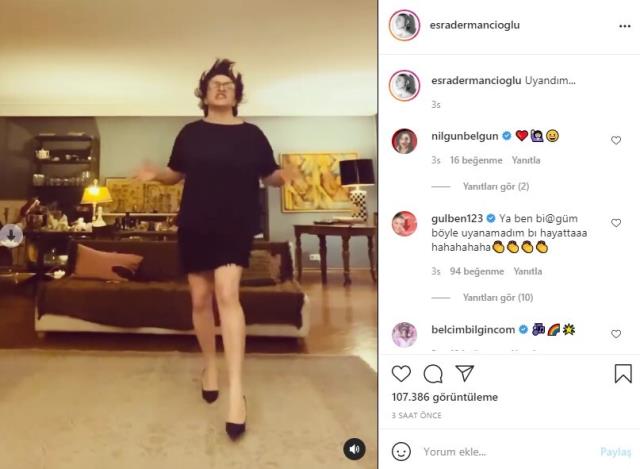 Oyuncu Esra Dermancıoğlu, mini elbiseli dans ederken kendinden geçti