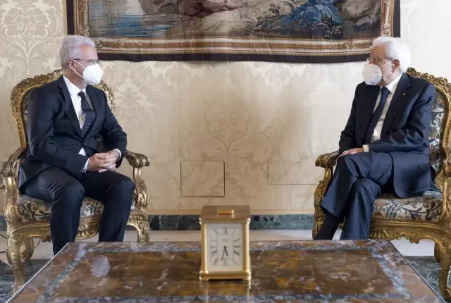 Son dakika haberleri... Türkiye'nin Roma Büyükelçisi Gücük, İtalya Cumhurbaşkanı Mattarella'ya güven mektubunu sundu