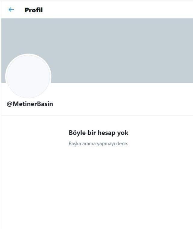 AK Partili Metiner, Cumhurbaşkanı Erdoğan'ın harekete geçmesini istediği iddialarının ardından paylaşımını silip, sosyal medya hesabını kapattı AK Partili Metiner, Cumhurbaşkanı Erdoğan'ın harekete geçmesini istediği iddialarının ardından paylaşımını silip, sosyal medya hesabını kapattı