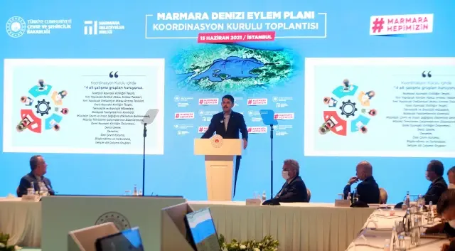 Bakan Kurum, Marmara Denizi Koruma Eylem Planı Koordinasyon Kurulu toplantısının ardından konuştu: (1)