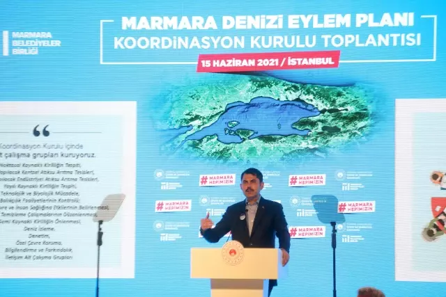 Bakan Kurum, Marmara Denizi Koruma Eylem Planı Koordinasyon Kurulu toplantısının ardından konuştu: (1)