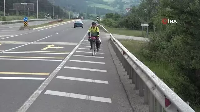 Bisiklet yolu farkındalığı için İstanbul'dan Gürcistan'a pedal çeviriyor