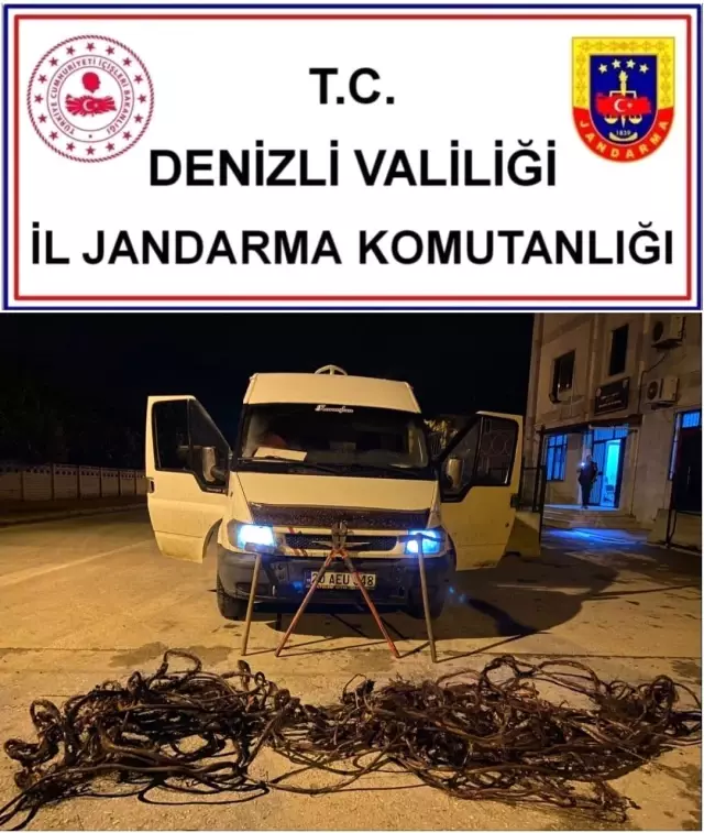 Hırsız sevgililer çaldıkları 70 bin TL'lik kabloyu eritirken yakalandı