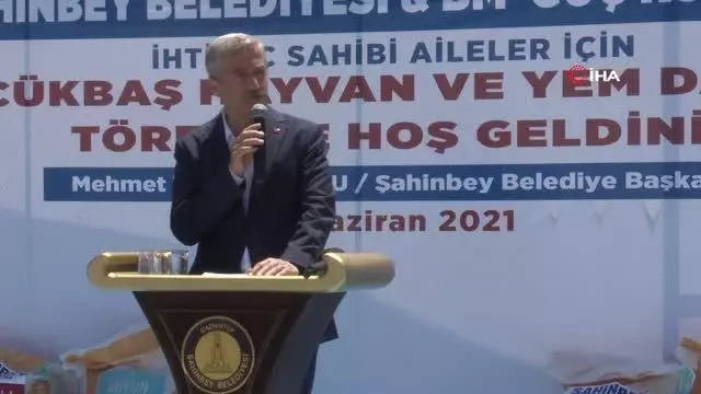 Şahinbey'den hayvan yetiştiricilerine bir destek daha