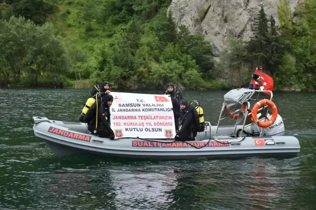 Son Dakika | Jandarmanın kuruluş yıl dönümü su altında kutlandı
