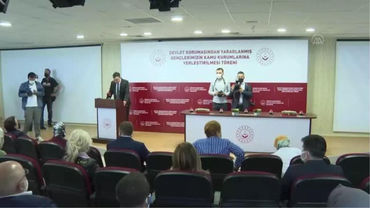 Devlet korumasındaki 890 gencin kamu kurum ve kuruluşlarına ataması yapıldı