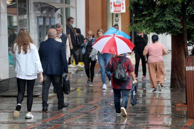 Edirne'de, sağanak etkili oldu
