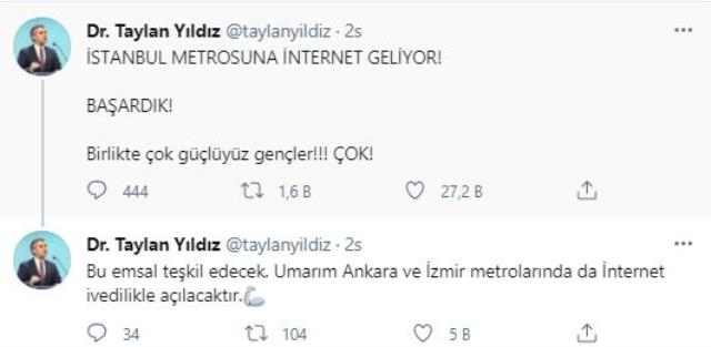 İstanbullulara müjde! Metroya sınırsız internet geliyor