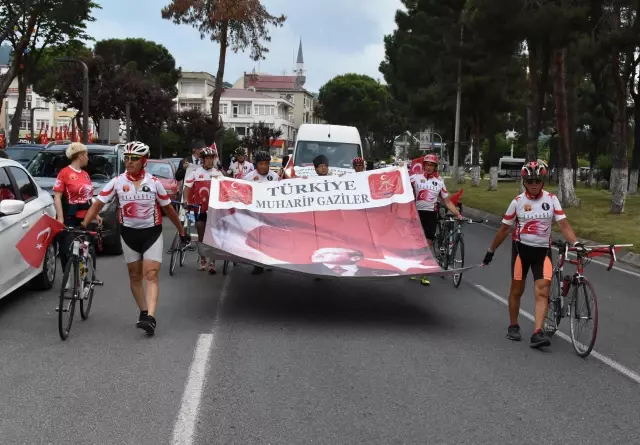 Kıbrıs Gazisi anısına düzenlenen 861 kilometrelik bisiklet turu Ordu'da sonlandı
