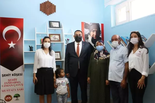 Şehit Jandarma Uzman Çavuş Mustafa Sarı Kütüphanesi açıldı