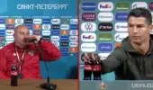 Rusya hocasından olay gönderme! Ronaldo'nun masadan kaldırdığı kolayı keyifle içti Rusya hocasından olay gönderme! Ronaldo'nun masadan kaldırdığı kolayı keyifle içti