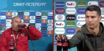 Rusya: Rusya hocasından olay gönderme! Ronaldo'nun masadan kaldırdığı kolayı keyifle içti Rusya: Rusya hocasından olay gönderme! Ronaldo'nun masadan kaldırdığı kolayı keyifle içti