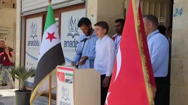 Suriye'nin kuzeyindeki Bab'da Anadolu Kültür Merkezi açıldı