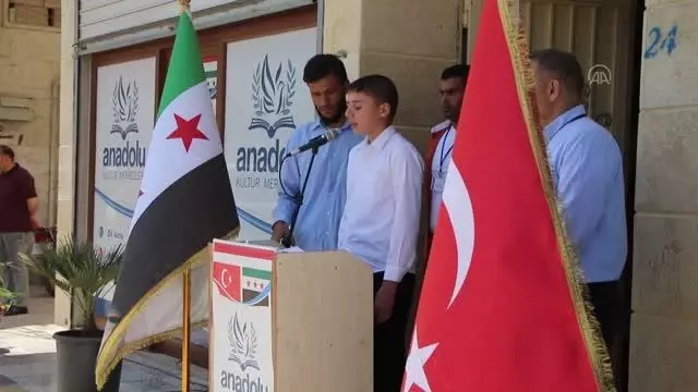 Suriye'nin kuzeyindeki Bab'da Anadolu Kültür Merkezi açıldı