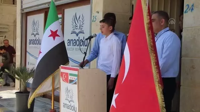 Suriye'nin kuzeyindeki Bab'da Anadolu Kültür Merkezi açıldı