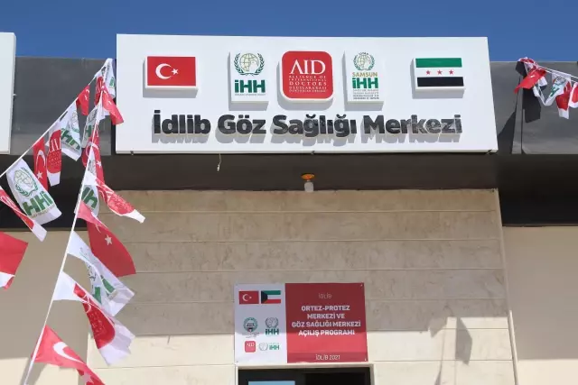Uluslararası Doktorlar Derneği, İdlib'de göz sağlığı ile ortez ve protez merkezi açtı