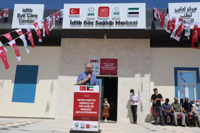 Uluslararası Doktorlar Derneği, İdlib'de göz sağlığı ile ortez ve protez merkezi açtı