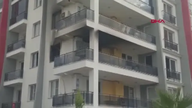 Yangında alevlerin arasında kalınca ikinci kattan atladı