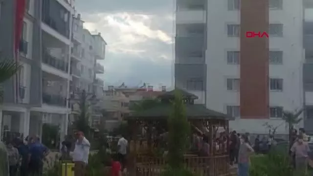Yangında alevlerin arasında kalınca ikinci kattan atladı