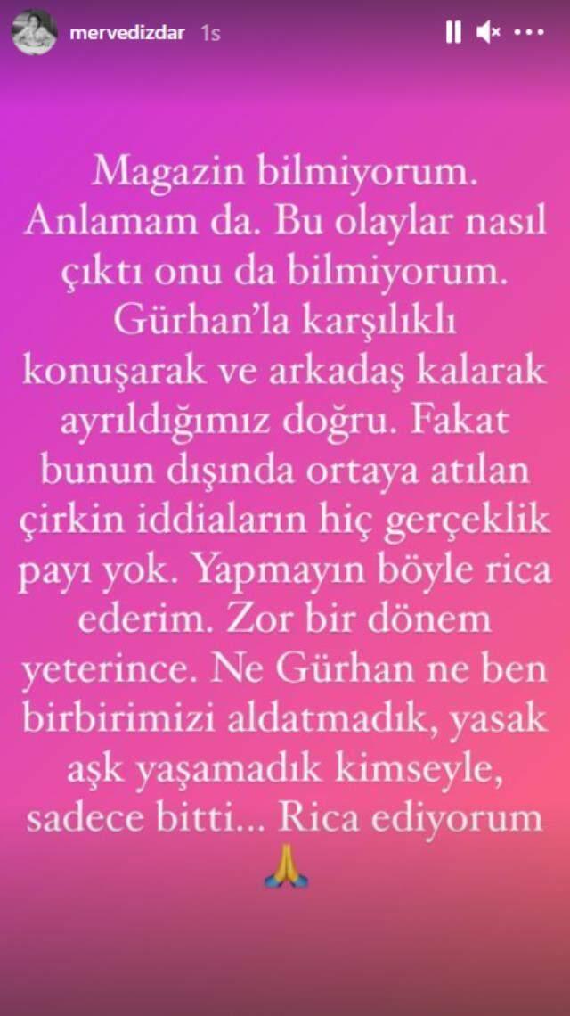 Ayrılığın perde arkası! Merve Dizdar ile Gürhan Altundaşar 1 hafta önce resmen boşanmış Ayrılığın perde arkası! Merve Dizdar ile Gürhan Altundaşar 1 hafta önce resmen boşanmış