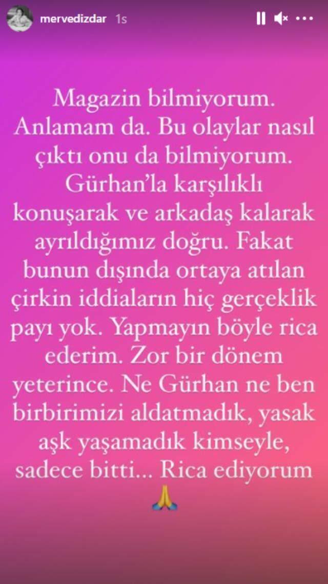 Ayrılığın perde arkası! Merve Dizdar ile Gürhan Altundaşar 1 hafta önce resmen boşanmış