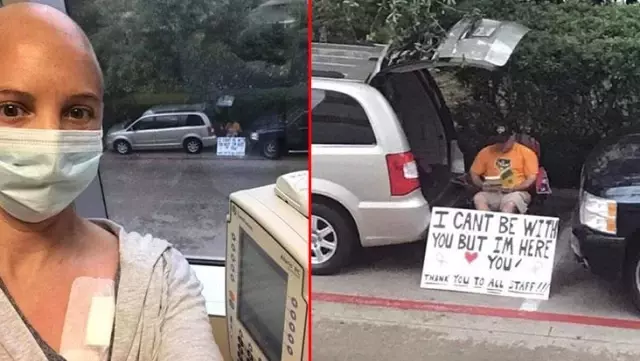 İşte gerçek sevgi! Her gün kanser hastası sevgilisinin kaldığı hastane önünde kamp kuruyor İşte gerçek sevgi! Her gün kanser hastası sevgilisinin kaldığı hastane önünde kamp kuruyor
