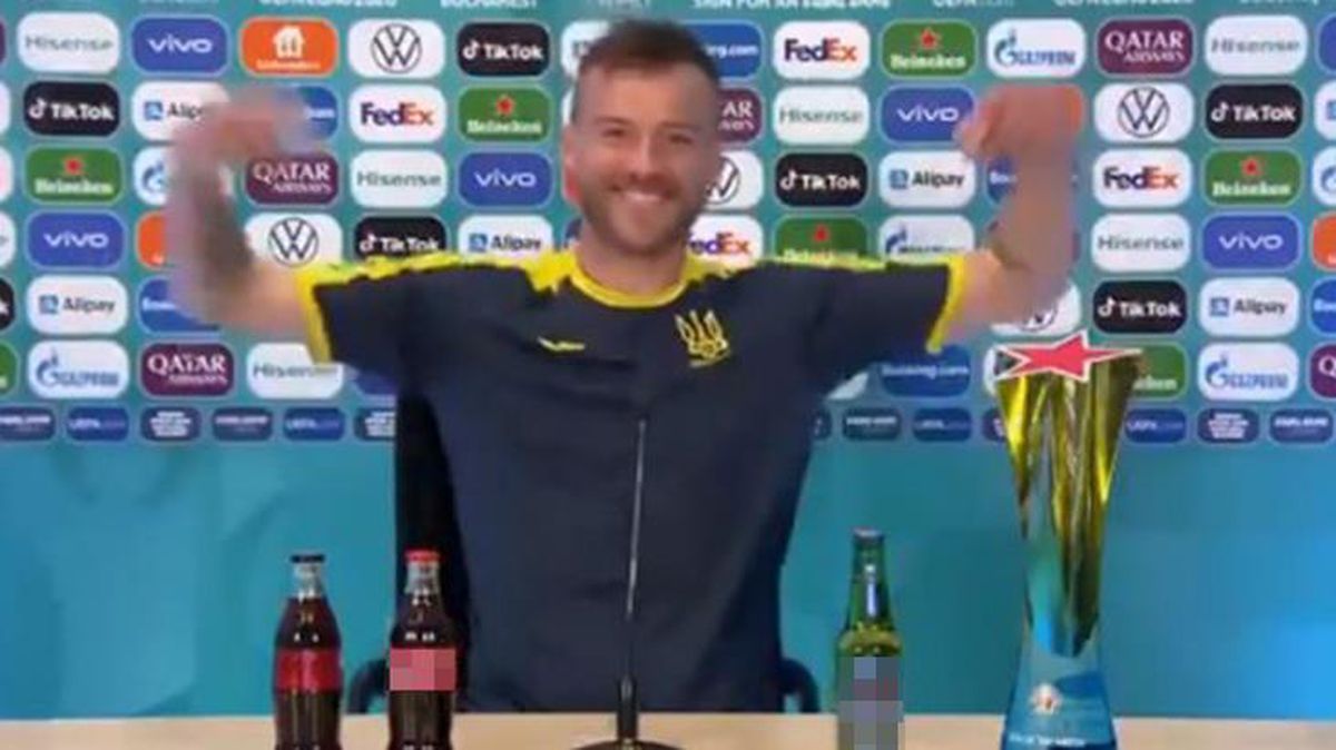 Şişe polemiği başka bir boyuta evrildi! Yarmolenko'nun Ronaldo'yu ti'ye aldığı anlar kırdı geçirdi