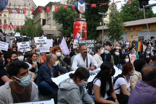 HDP'ye yönelik saldırının protesto edildiği gösteride arbede çıktı