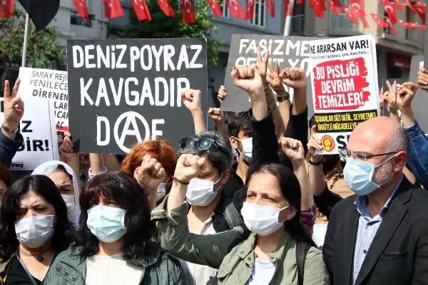 HDP'ye yönelik saldırının protesto edildiği gösteride arbede çıktı