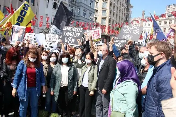HDP'ye yönelik saldırının protesto edildiği gösteride arbede çıktı