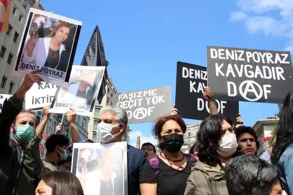 HDP'ye yönelik saldırının protesto edildiği gösteride arbede çıktı