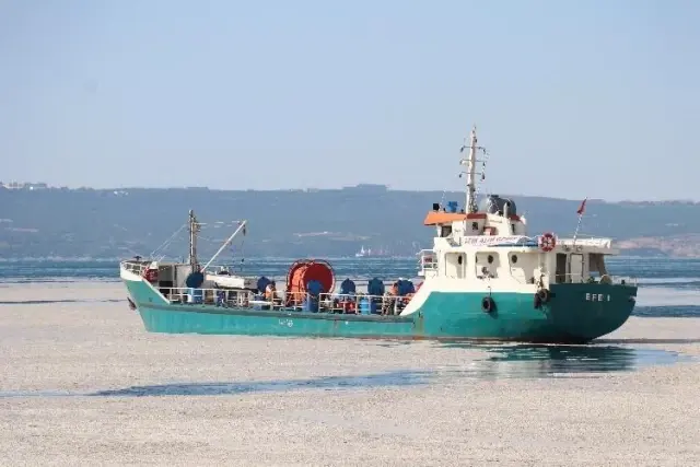 Drone - 9 günde 1478 metreküp müsilaj toplandı