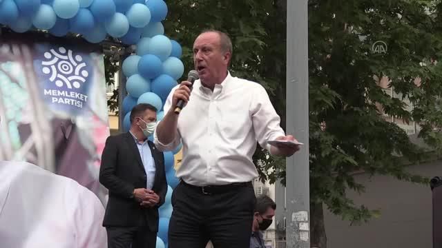 BALIKESİR - Memleket Partisi Genel Başkanı İnce, partisinin İl Başkanlığını açtı